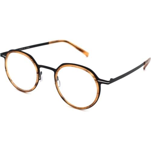 Denmark Korean Men Round Glasses Frame Morten Vintage Eyewear Prescription Optical Eyeglasses Women Ultralight Myopia