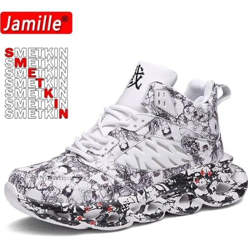 Smetkin Exclusive Mens Running Shoes Sports Shoes Outdoor Lightweight Breathable Walking Jogging Graffiti Shoes