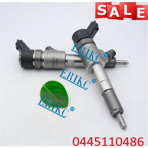 ERIKC 0445110486 Fuel Injector 0 445 110 486 Common Rail Injection Assy 0445 110 486 Spray Nozzle DLLA150P2327 for Bosch Yuchai