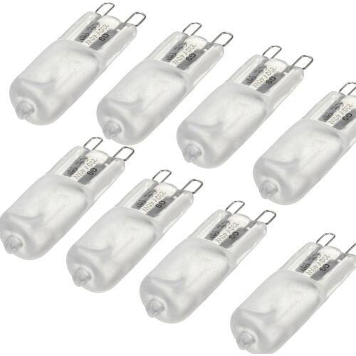 10 pieces warm white matte G9 2800K-3000K halogen lamp about Life hours 40w 50.000 F7K6