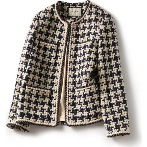 High-quality Temperament Ladies Style Tweed Short Jacket Women Women 2021 Autumn Elegant Female Fashion Jacket Coat Woman Top