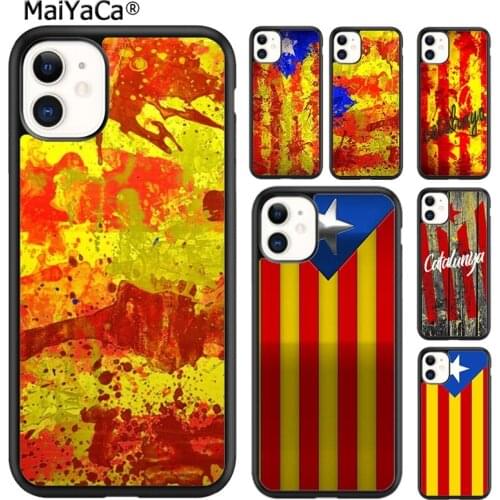 MaiYaCa Catalunya flag Catalonia Phone Case For iPhone 5s SE 6s 7 8 plus X XR XS 11 12 pro max Samsung Galaxy S8 S9 S10 shell