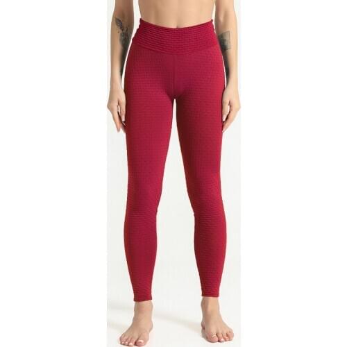2021 Spring And Summer New High Waist Sports Fitness Yoga Pants Jacquard Quick Drying Breathable Nine Point Pants
