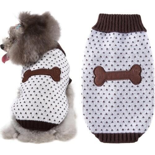 Puppy Clothes Dog Sweater Sweatshirt Winter Jacket Clothing for Small Dogs Chihuahua Christmas Costume Coat Knitting Jersey