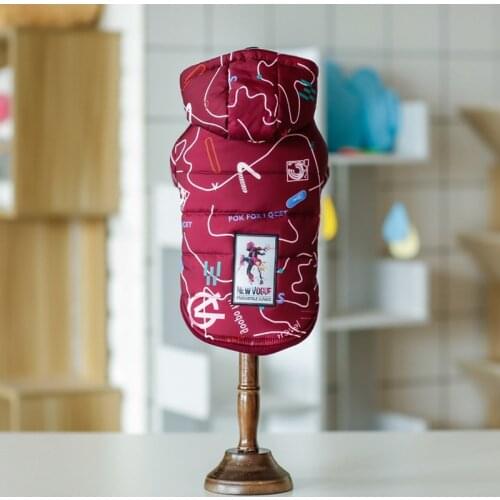 Pet Autumn Winter Warm Vest Coat for Small Medium Dogs Puppy Down Jacket Hoodies Cosmic Landscape