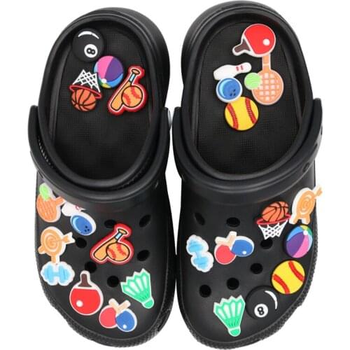 Shoe Charms Shoe Accessories Novelty Sports Equipment Shoes Accessories Shoe Buckle Decoration for Croc Jibz Kids Party X Mas
