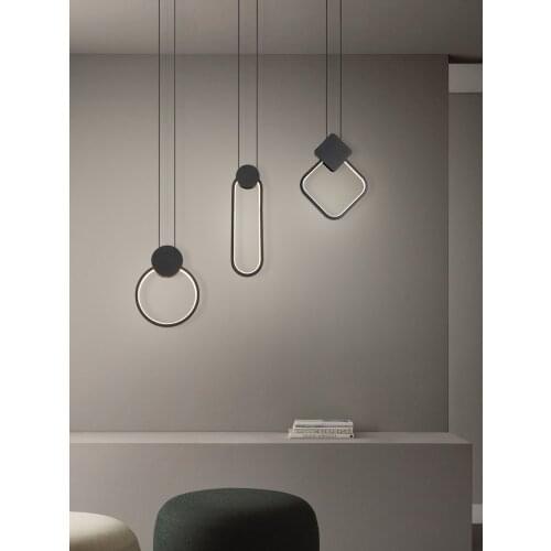 Bedside Small Pendant Lights Modern Simplicity Bedroom Living Room Nordic Creativity LED Restaurant Bar Long line Hanging Lights