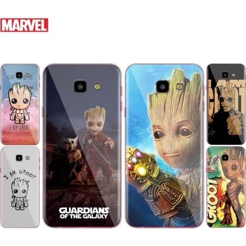 Transparent Cover Marvel I am Groot For Samsung Galaxy J8 J7 J6 J5 J4 J3 J2 Duo Prime Plus Core 2018 Phone Case