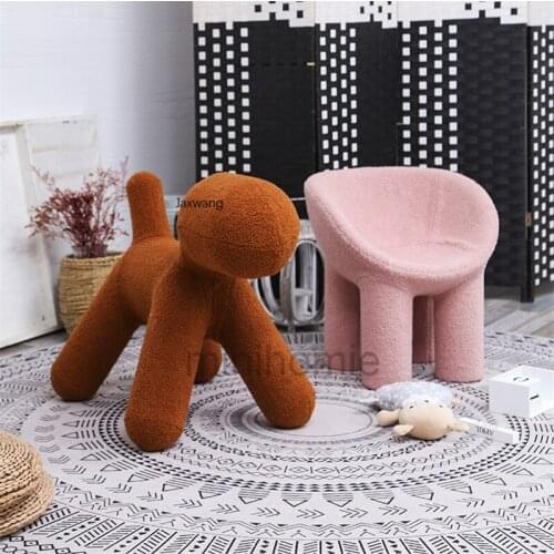 Nordic Home Furniture Designer Ottoman Modern Minimalist Stool Apartment Puppy Ottoman Bathroom Stool Children Low Stools mc
