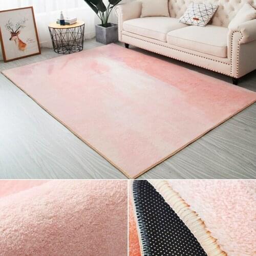 Nordic Pink Girls Room Carpets Bedroom Fluffy Soft Area Rug Living Room Home Kids Rugs Mat Room And Floor Sofa Carpets