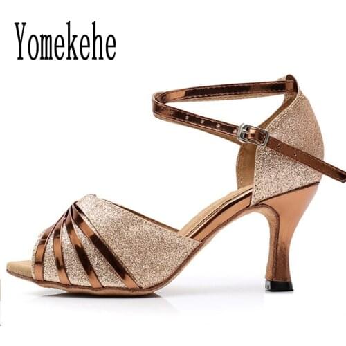 Women Professional Dancing Shoes Modern Ballroom Dance Shoes Ladies Girls Tango Latin Dance Shoes Heeled 3.5/6/7.5CM Hot Selling