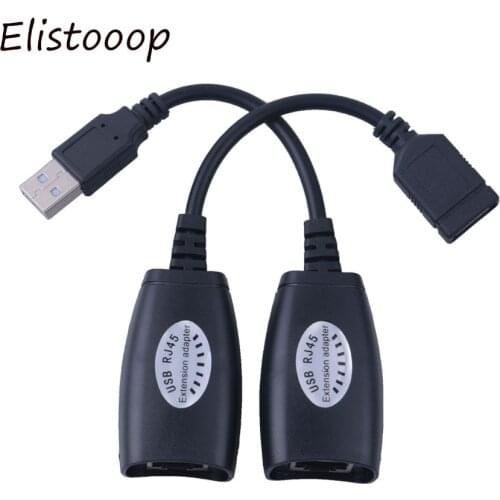 USB 2.0 LAN Ethernet Network Cord Extender Adapter male & Female Up To 150ft Using CAT5/CAT5E/6 RJ45 LAN Ethernet Cable