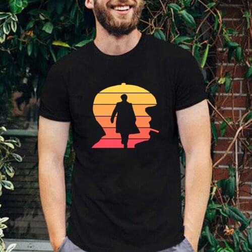 Vintage Peaky Blinders - Thomas Shelby Sunset Mens T Shirt Peaky Blinders - Western Style Graphic Printed Summer Fashion Tee