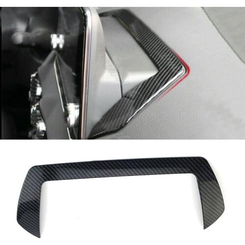 Carbon Fiber Inner GPS Navigation Frame Cover Trim for Nissan Sentra 2020-2021