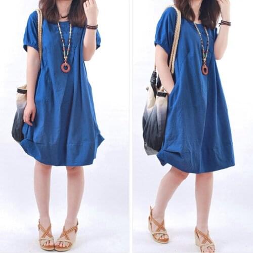 2021 Summer Women Sexy Dresses Cotton Short Sleeve Solid Color O Neck Casual Lady Girl Loose Ruffle Dress Dresses For Women 2021
