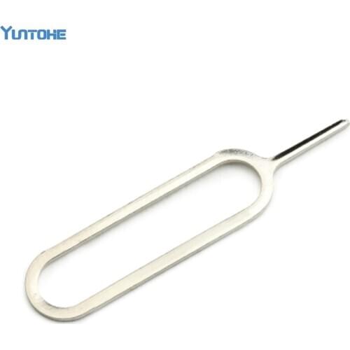 10000pcs/lot Metal Sim Eject Pins SIM Card Eject Tool Needle Pin for For IPhone 7 6 5 5S for Mobile Phones