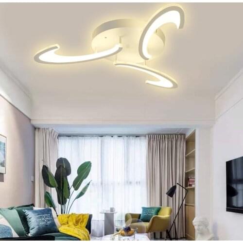 3 Heads Ceiling Lighting 30W Modern LED Living Room Bedroom Lights AC110V-220V Home Ceiling Lamp Modern Chandelier