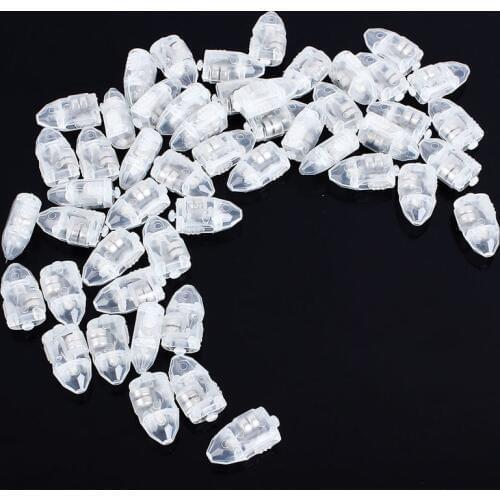 50pcs mini LED balloon lamp White Light LED Lampion for Wedding Party Decoration Paper Lantern