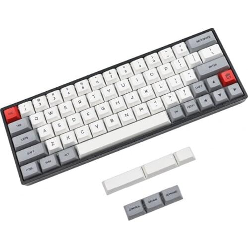 64 Keys Left Shift Sublimation PBT Keycaps For Cherry Mx Switch Mechanical Gaming Keyboard With 1.25 2.25 2.75u Blank Spacebar