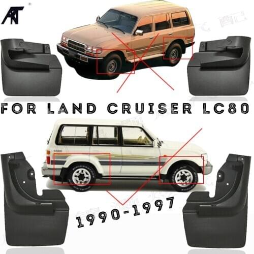 Car Mud Flaps Car Mudflaps Mudguard For Toyota Land Cruiser LC80 FJ80 1991 - 1998 Mud Guard Set Car Mud Flaps