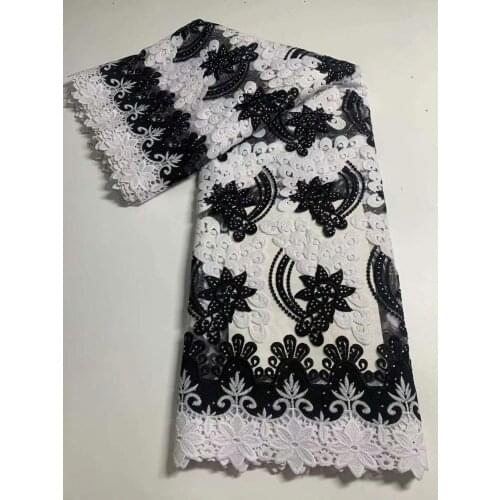 French Tulle Lace Fabric 2021 High Quality Lace African Net Lace Fabric For Wedding Nigerian Lace Fabrics Sewing 5Yards