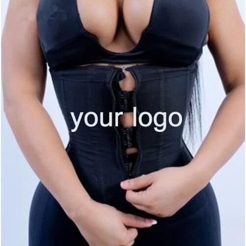 YAGIMI Logo Print Corset Shapewear Fajas Latex Waist Trainer Women Slim Belt Lose Wetight Tummy Control Body Shaper Slimming