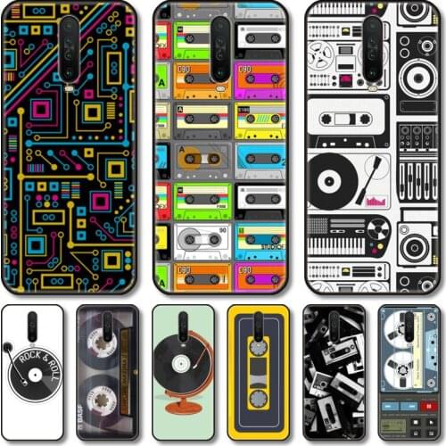 Tapes old vedio Phone Case For Redmi 10 9 8 7 6 GO S C T PRO Note 5G Black Cover TPU