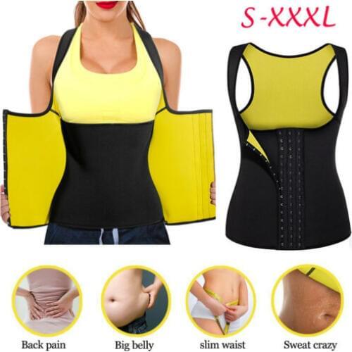 2019 Hot Sweat Sauna Body Shaper Girls Slimming Vest Thermo Neoprene Waist Trainer Plus Size