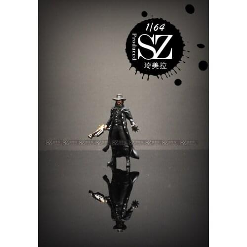 New 1/64 Scale Resin Die-casting Movie Character Witcher Doll Car Scene Model Scene Layout Collection Decoration Toy