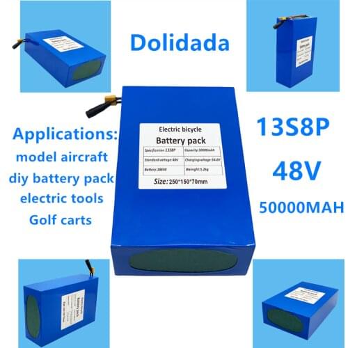 New 48v 50000mah 13s8p wildly use battery, model aircraft, electric tools,power tools , cartssolar energy, inverters and others