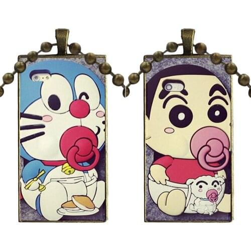 Necklace Fashion Long Chain With Rectangle Necklace Jewelry For Women High Quality Girls Silicone Cartoon Pacifier Baby