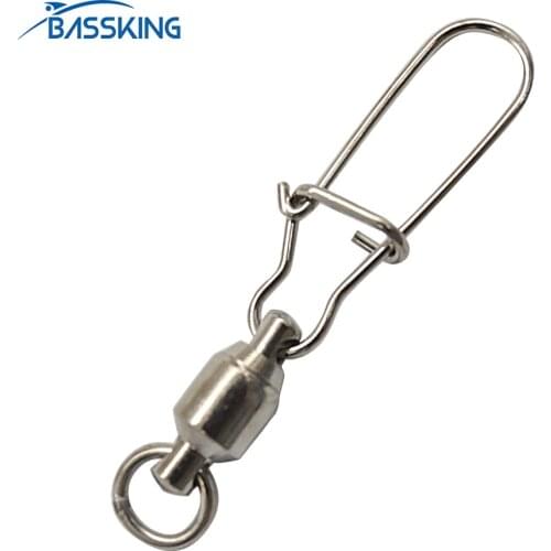 BASSKING 10Pcs 0# 1# 2# 3# 4# 5# Fishing Connector High Speed Swivel Bearing Rings Fishing Pin Pesca Acesorios