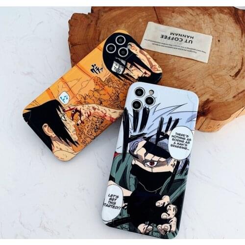 Naruto Phone Case for IPhone 7 / 8 / Plus / X / XS / XR / XS Max / 11 / 12 / Pro /Cute Cartoon Anti-fall Silicone Case