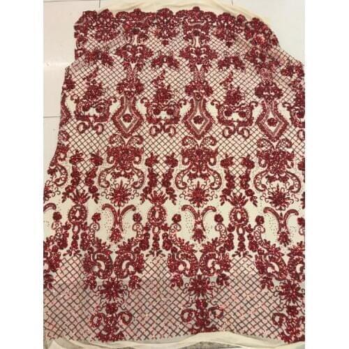 Special Embroidery Net Lace Fabric ZH-81414 with sequins luxury French net Lace For sexy dress