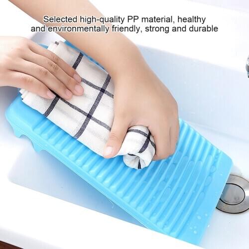 High Quality 1PC Laundry Washboard PP Plastic Clothes Washing Board Household Anti-slip Cleaning Washboard 31.5x16.8cm