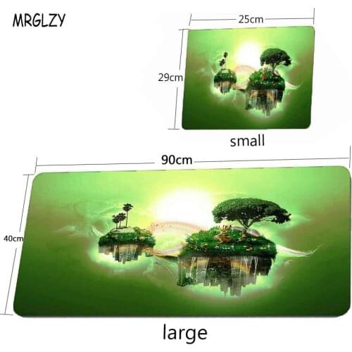 Anime Green Gaming Accessories Mouse Pad Computer Keyboard Accessories Desk Mat Gamer Office Notebook Pc Carpet Pads Mousepad Xl