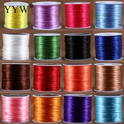 0.8mm 60m/Spool Elastic Thread Crystal Thread With Plastic Spool Approx Cord For Jewelry Making DIY Beads Necklace Bracelet