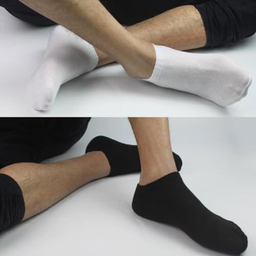 10Pcs=5Pairs Solid Mesh Mens Socks Invisible Ankle Socks Men Summer Breathable Thin Male Boat Socks HOT SALE 2020
