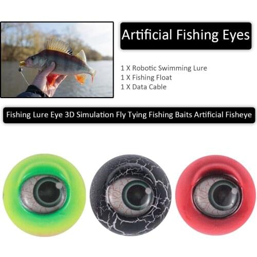 100g Fishing Artificial Fish Eye Fishing Lure Baits Eyes Holographic 3D 2.5mm Simulation Fly Tying Fishing Tackle