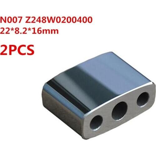 2PCS Wire EDM Machine N007 Z248W0200400 22*8.2*16mm Tungsten Carbide Power Feed Contact For CNC Makino U32/U53/U32K/U53K Service