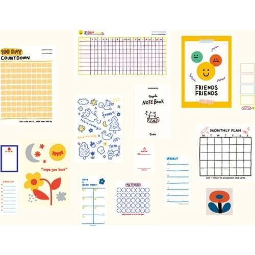 30PCS/Pack Mixed Background Decoration Material Stickers DIY Home Bedroom Livingroom Wallsticker