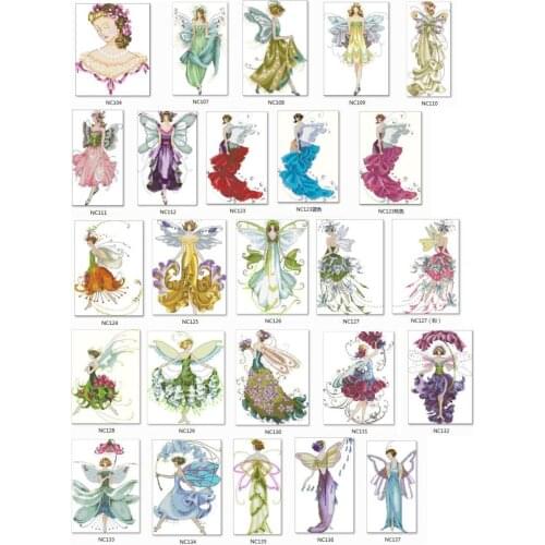 August Peridot Fairy cross stitch kit fairy design 14ct 18ct 11ct linen flaxen canvas cotton embroidery DIY needlework 2