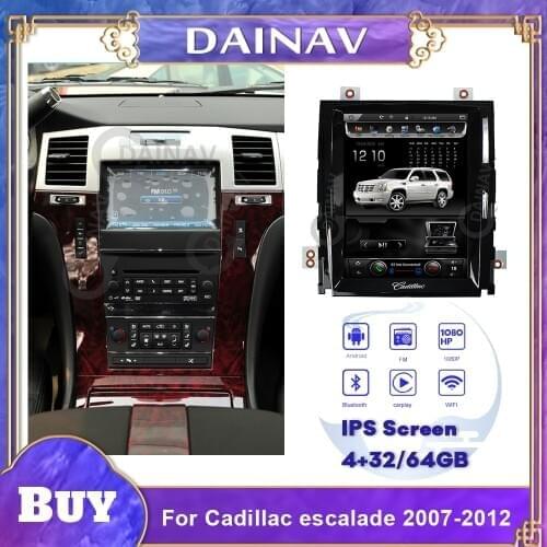 2 Din Android Car Autoradio Multimedia Player For Cadillac Escalade 2007-2012 Car Stereo HD Screen Tesla Style Head Unit