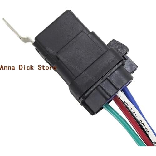 4 5 Pin 4P 5P 40A Waterproof automotive relay Car relay popular type direct-current relay Air Conditioner with Plug tail wire