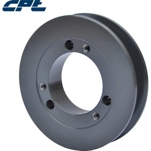 CPT 1B36SH cast iron v pulley wheel, 1 Groove, high grade Cast Iron material, 3.95" OD, ISO9001, include SH Q-D bushing