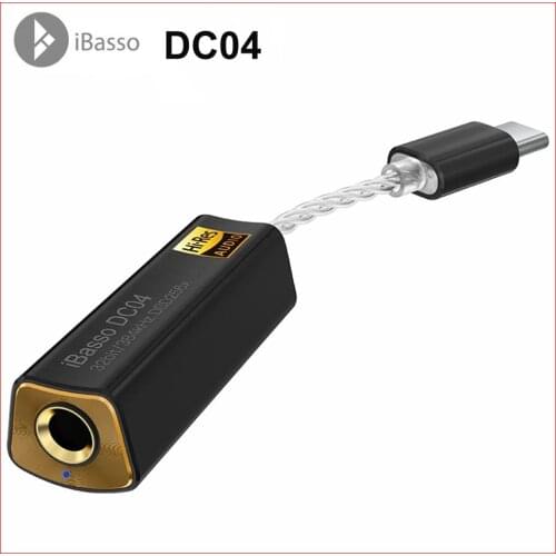 IBasso DC04 Decoding Amp Type-c to 4.4mm for Mobile Phone Lossless HiFi Headset earphone Audio Decoding wired