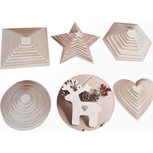 Wooden Blanks Unfinished Square Embellishment Wooden Slices MDF DIY Discs Craft Home Decoration Scrapbooking Photo Props