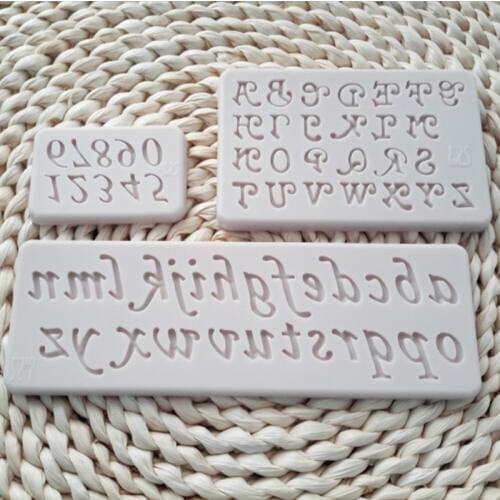 Letters And Numbers Moulds Fondant Cakes Decor Tools Silicone Molds Sugarcrafts Chocolate Baking Tools For Cakes Gumpaste Form