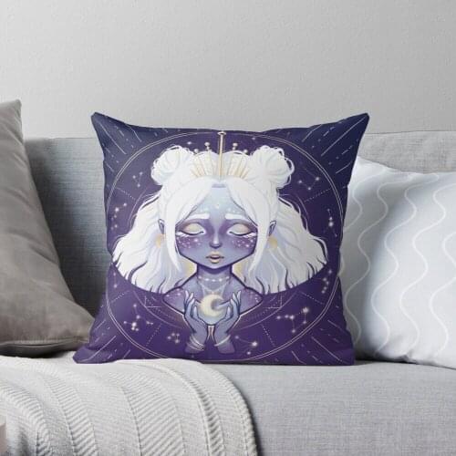 Lunar Guardian Throw Pillow Cushion Cover Polyester throw pillows case on sofa home living room car seat decor 45x45cm