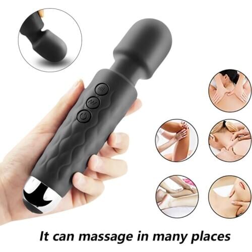 Vibrator Powerful AV Magic Vagina Wand Clitoris Stimulator Vibrators Sex Toys for Women G-Spot for Masturbator USB Dildo